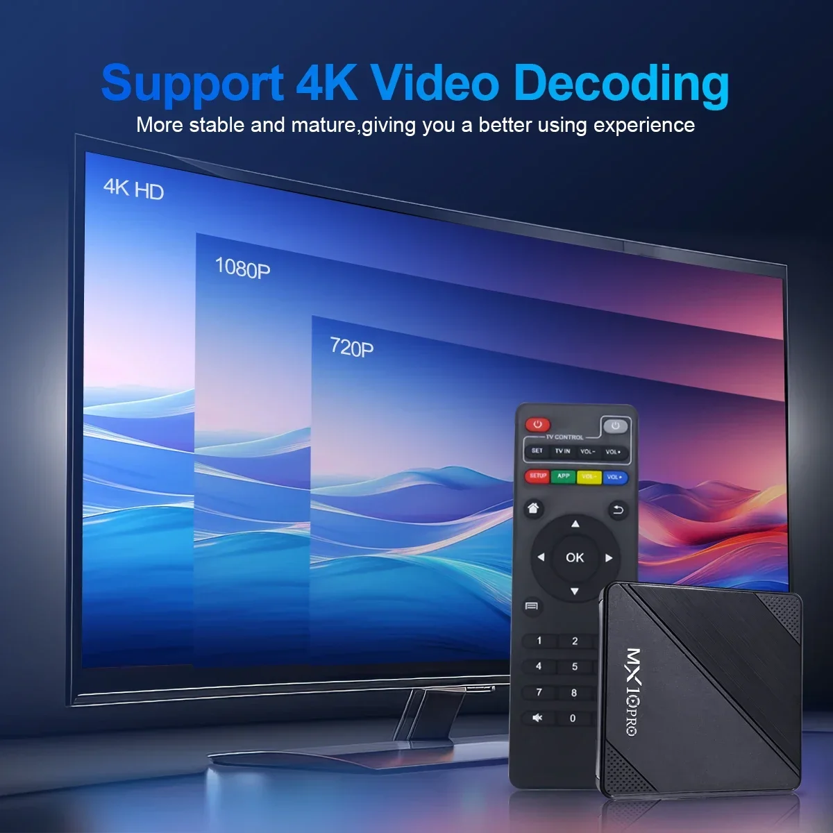 New Android Tv Box 1GB 8GB Mini Mx10 Smart Tvbox 2 4g Wifi S905L Quad Core Set Top Box 4K Smart TV BOX Dual Band WIFI