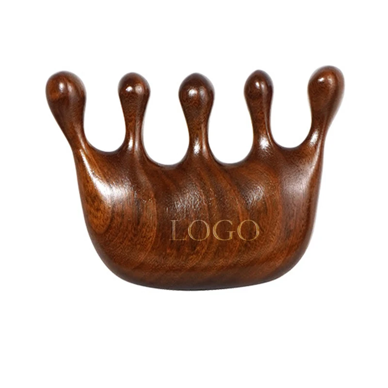 custom logo dredge meridians hair massager comb hair scalp massager brush for hair growth