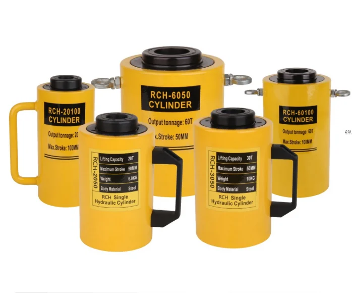 Rsc-2050 Single Acting Mini Hydraulic Cylinder 20Ton 105mm Stroke Portable With Handle Hydraulic Cylinder Seals