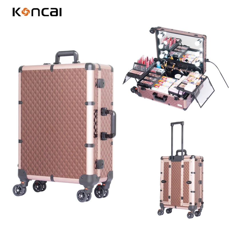 Stylish beauty salon light case styling stations for Salon & Mobility Features