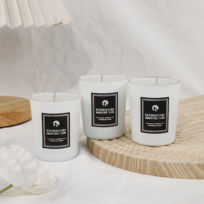 Glass Scented Candle Nordic Minimalist Home Aromatherapy Ins Wind Home To Help Sleep Indoor Fragrance Candle Custom Logo
