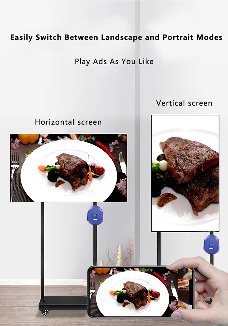 Wireless Miracast TV Dongle Full Screen For Tiktok Switch Between Landscape And Portrait 1080P TV Receiver
