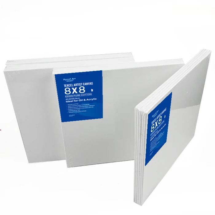 Canvas Boards for Painting, Pack of 10, 11 x 14 Inches, Blank White Canvas Panels