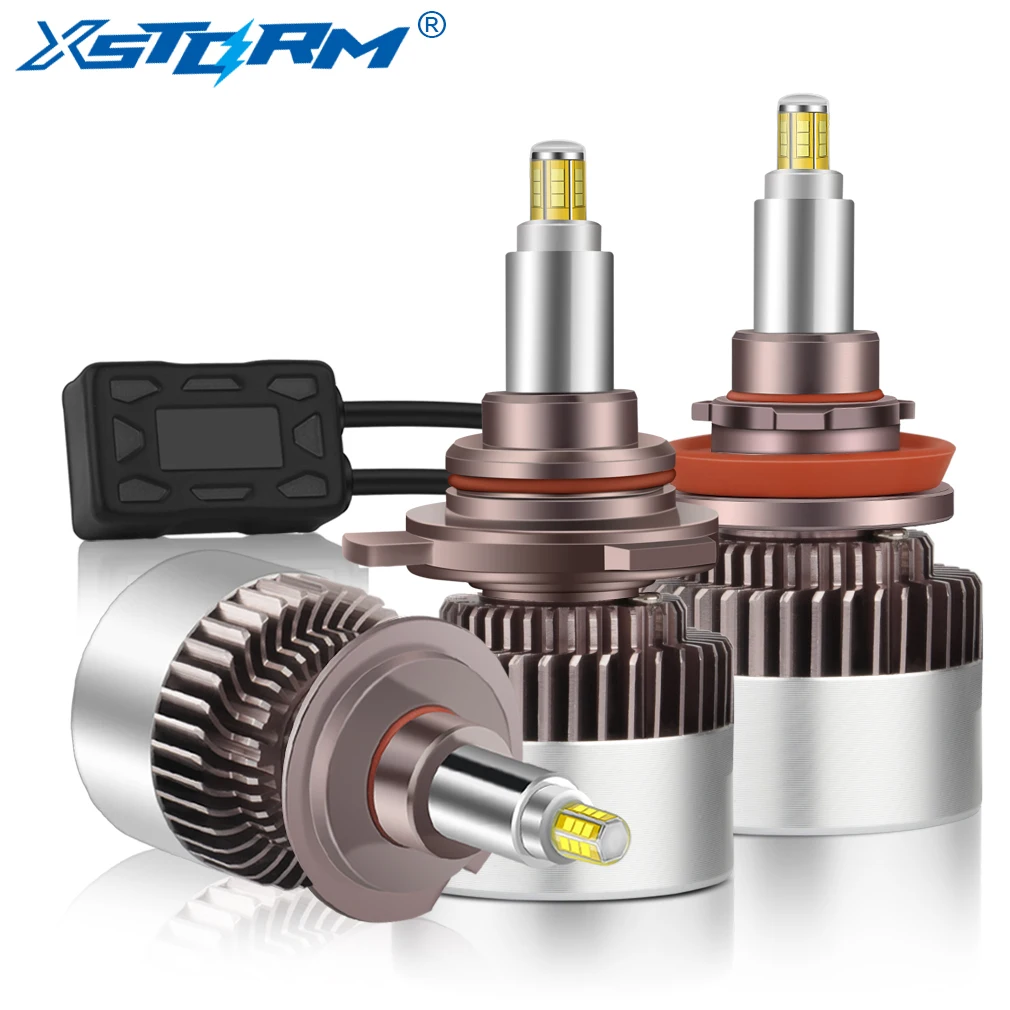 12sides 80W 3D 25000LM H8 HB3 9005 9006 HB4 H1 H11 Led Headlights Bulbs d1s D2s 9012 HIR2 H1 H7 LED Canbus Light 360 Auto Lamp