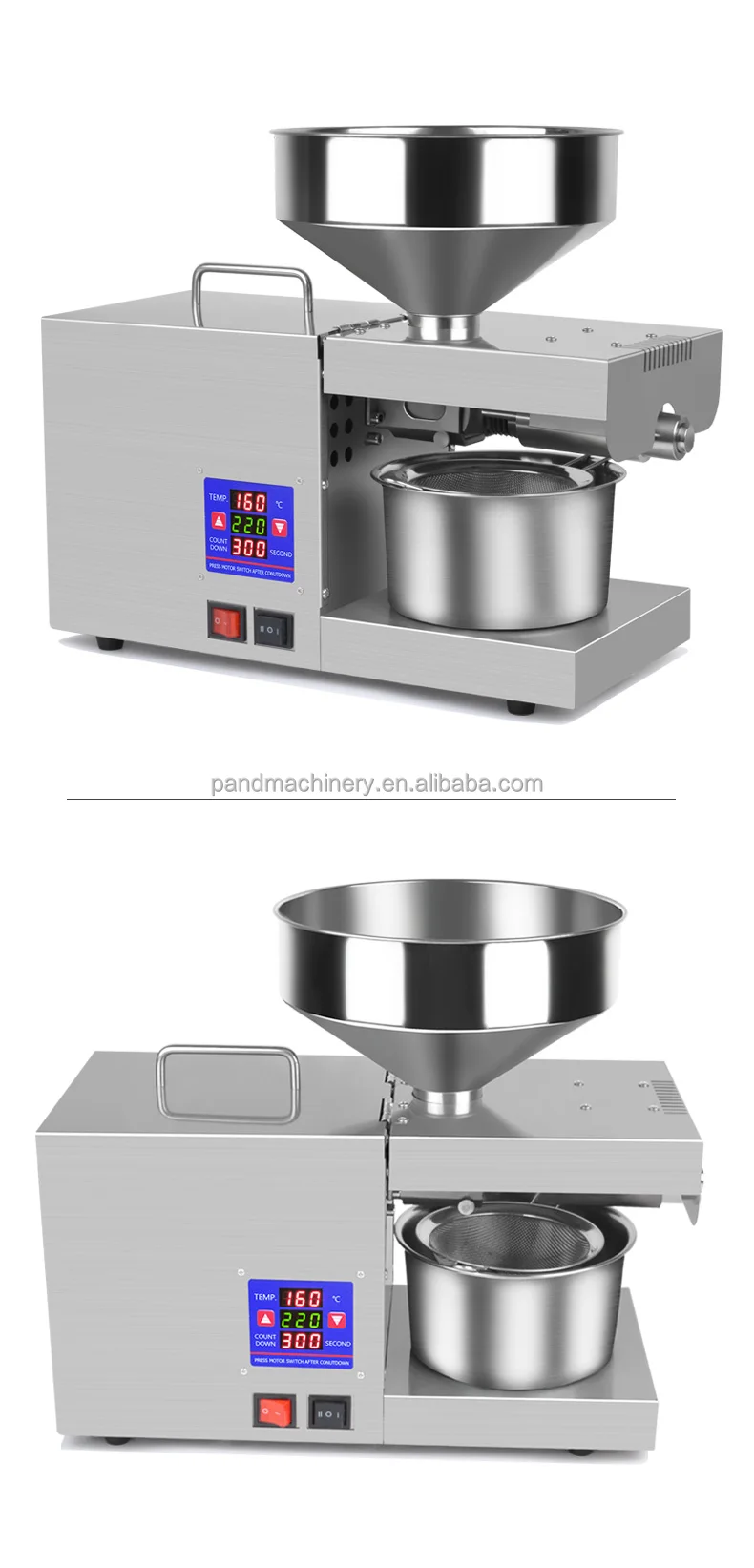 6~9kg/hr automatic seed oil mill coconut oil press machine rapeseed oil extraction machine
