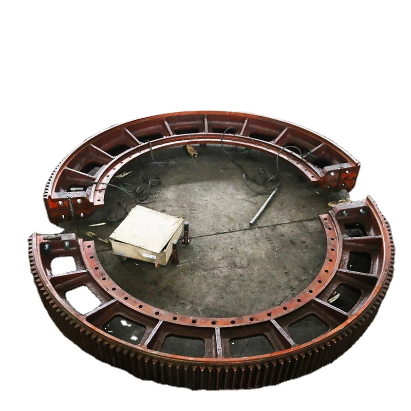 customised large spur gear for concrete mixer