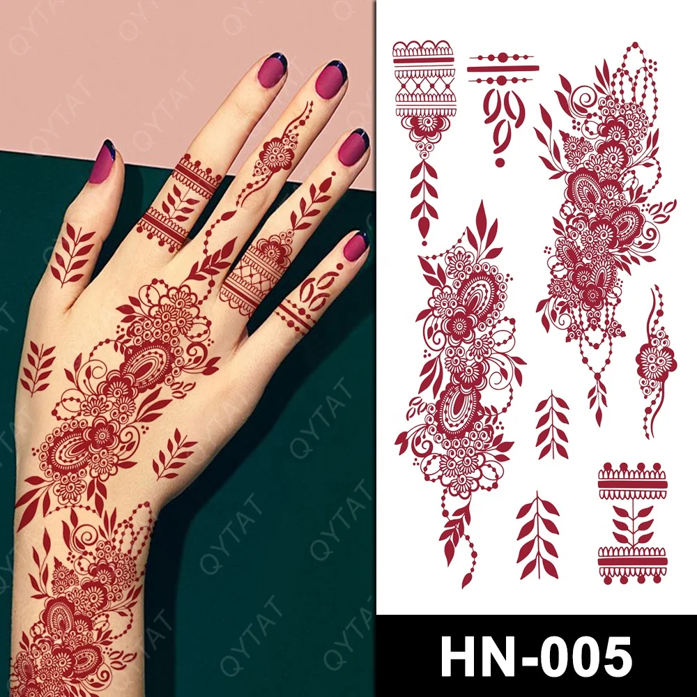Waterproof High Quality Special Temporary Brown Henna Tattoo