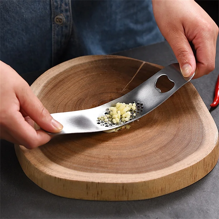 Stainless Steel Vegetable Dicer Kitchen Tools Garlic Rocker Crusher Garlic Press