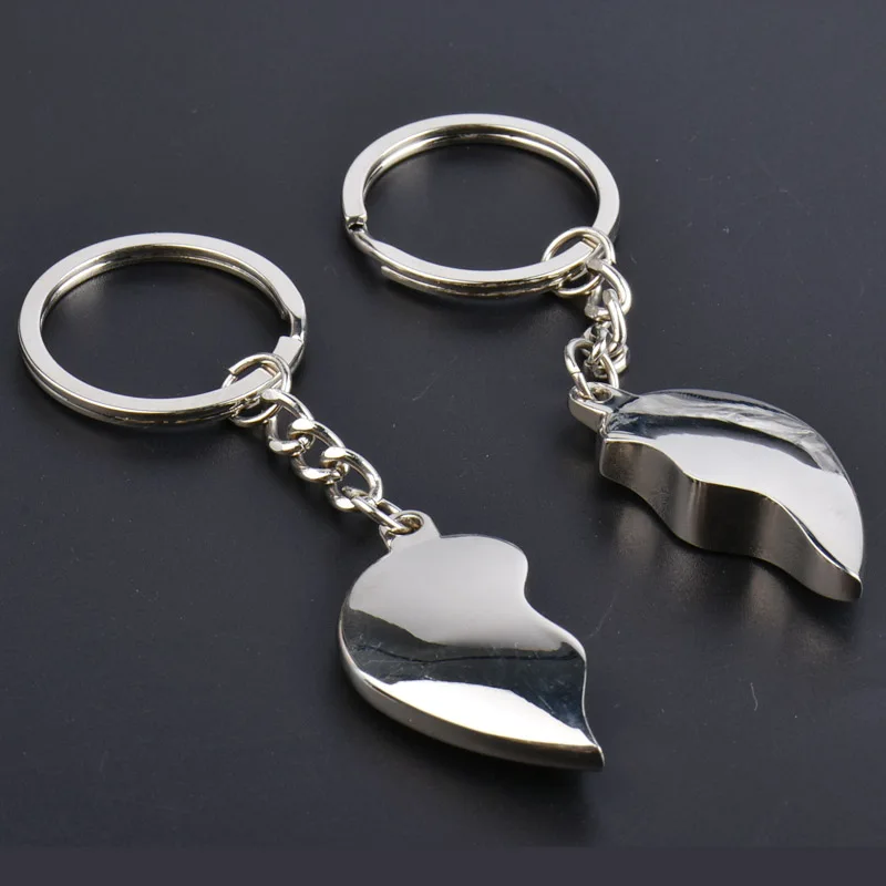 Customized Heart shaped key chain  3D Exquisite practical key chain gift.Love couple key chain
