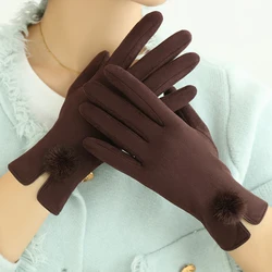 Wholesale winter gloves warm lady gloves for winter nylon gloves