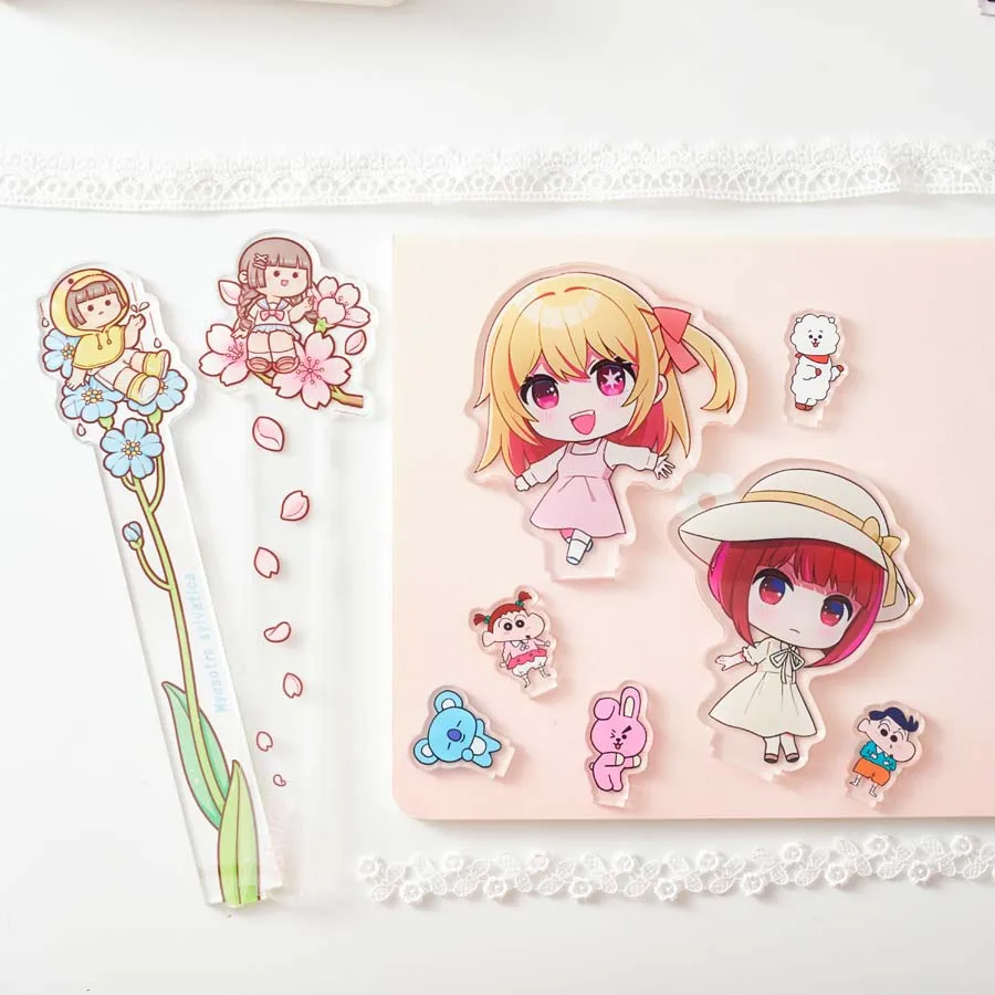 New design factory price custom transparent cute anime creative personalized office supplies acrylic stand