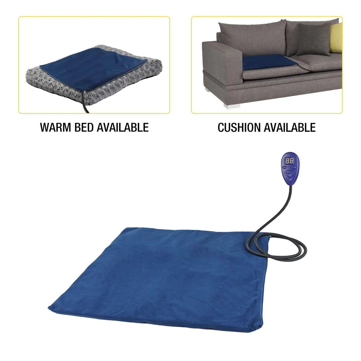 Dog Mat Indoor Cat Dog Pet Beds Electric Heating Blanket Pad with Free Cover for Pets