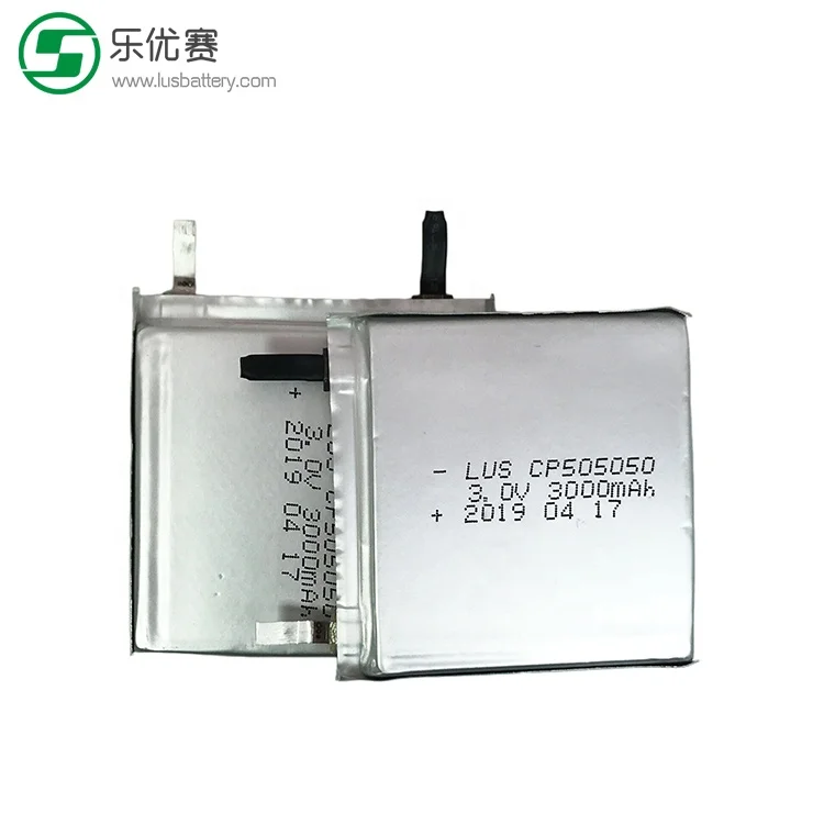 Non rechargeable lipo battery 505050 Customized ultra thin cell 3V 3000mAh CP505050 For  sensor device