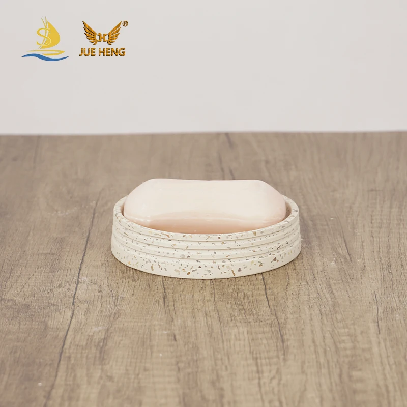 Bathroom gadgets Concrete Bathroom accessories set  modern cement  washroom accessories with terrazzo effect for hotel and ho