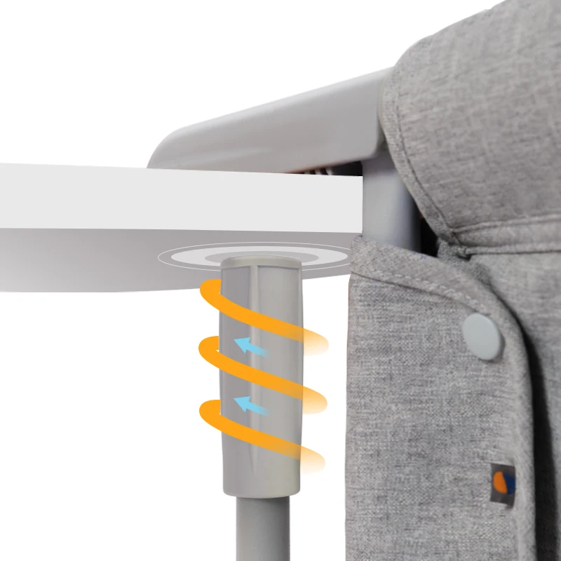 Travel Safety Foldable Hanging Table Side Travel Portable Eating Detachable Hook On Feeding Baby High Chair