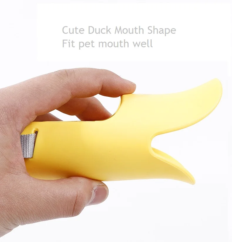 Comfortable Soft Dog Muzzle Anti Biting Barking And Chewing Cute Duck Mouth Shape Dog Muzzle