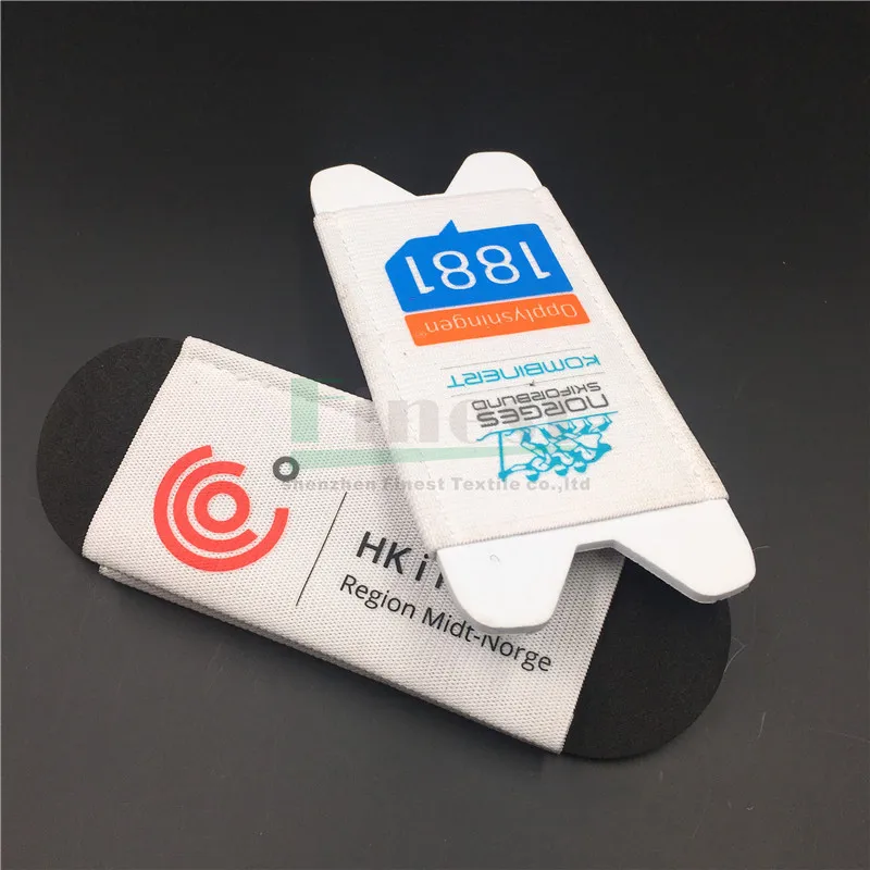 Custom Logo Printing Nordic Elastic Ski Clips Stretch Ski Strap