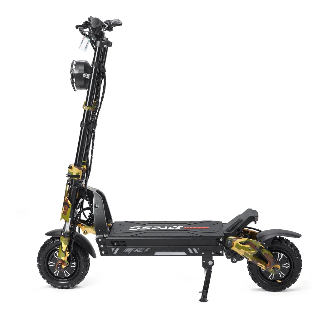 GSPACE Mars 11 GT EU Stock Dual Motors 11-дюймовый вездеходный электрический скутер полностью защищенный отсек для летучих мышей с огнетушителем