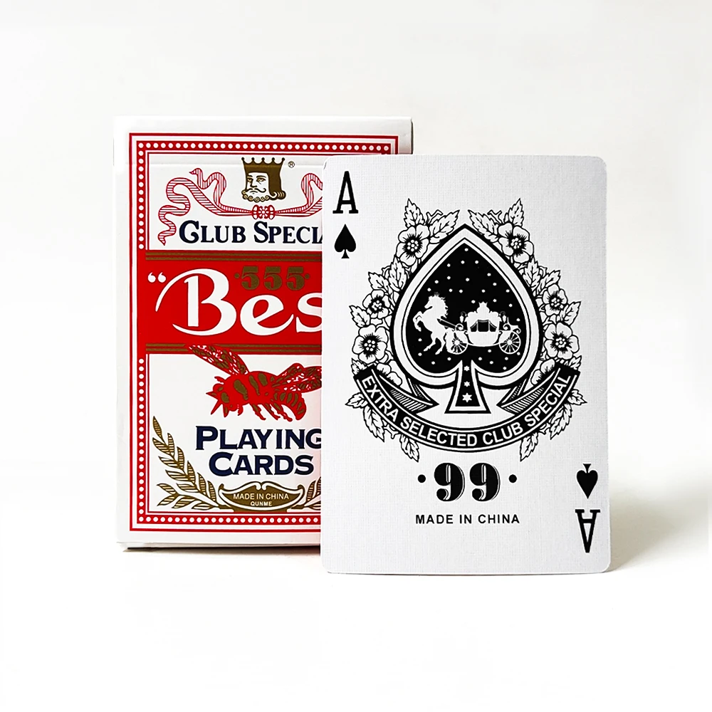 Custom Printing Logo Pattern Paper Card Game Entertainment Poker Set Playing Card With Box