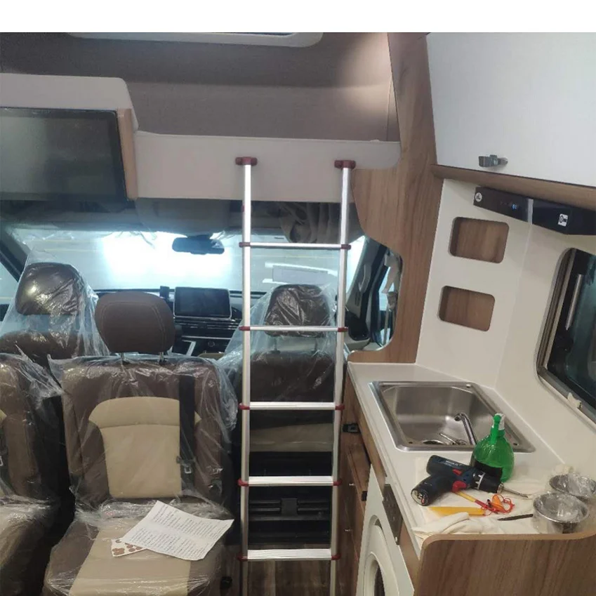Camper двухъярусная кровать лестница выдвижная из алюминия для прицепа
