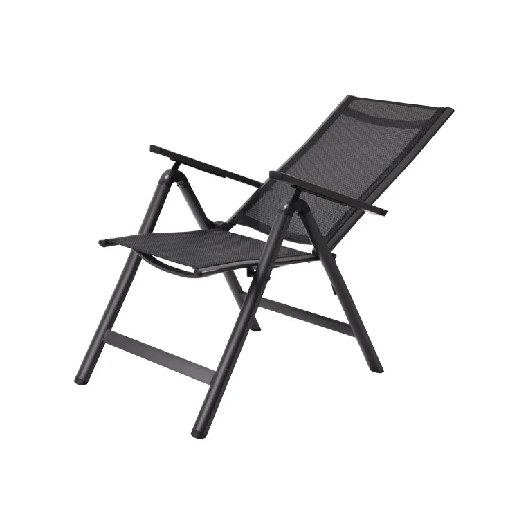 Garden funiture outdoor adjustable reclining chair folding aluminum chair for adults