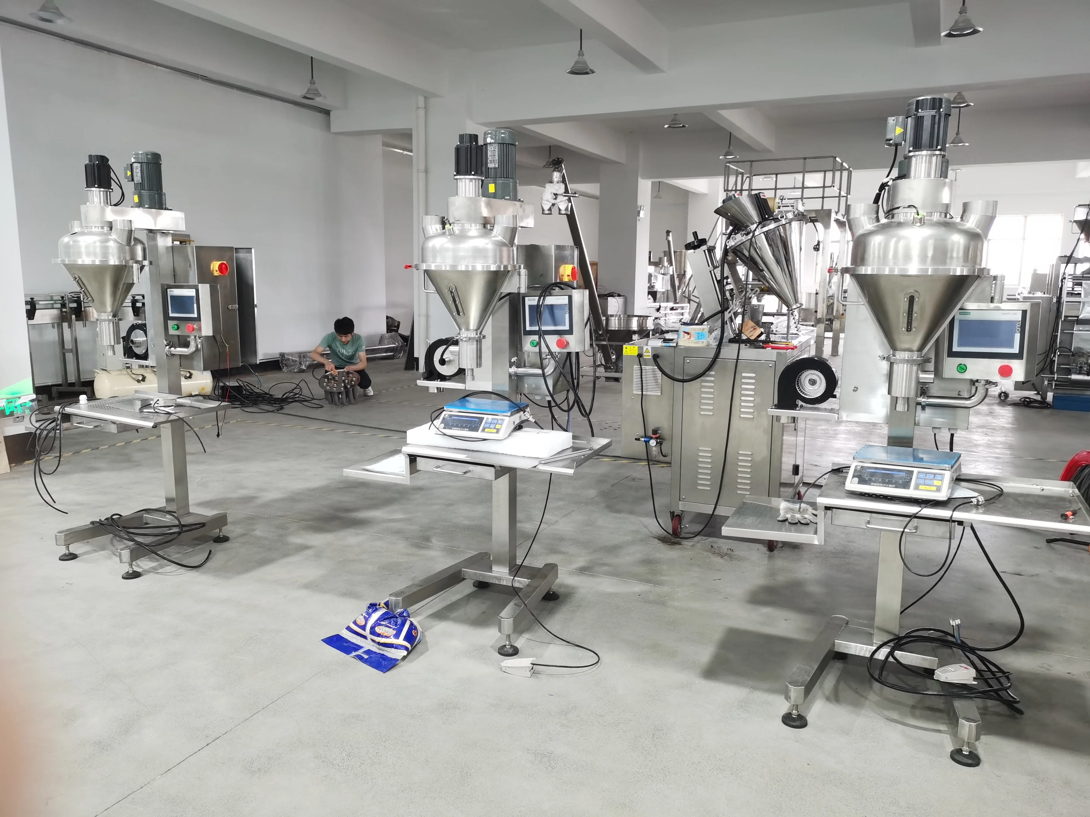 Semi Automatic Small Volume Dry Powders Filling Machine Glucose Powder Auger Fillers