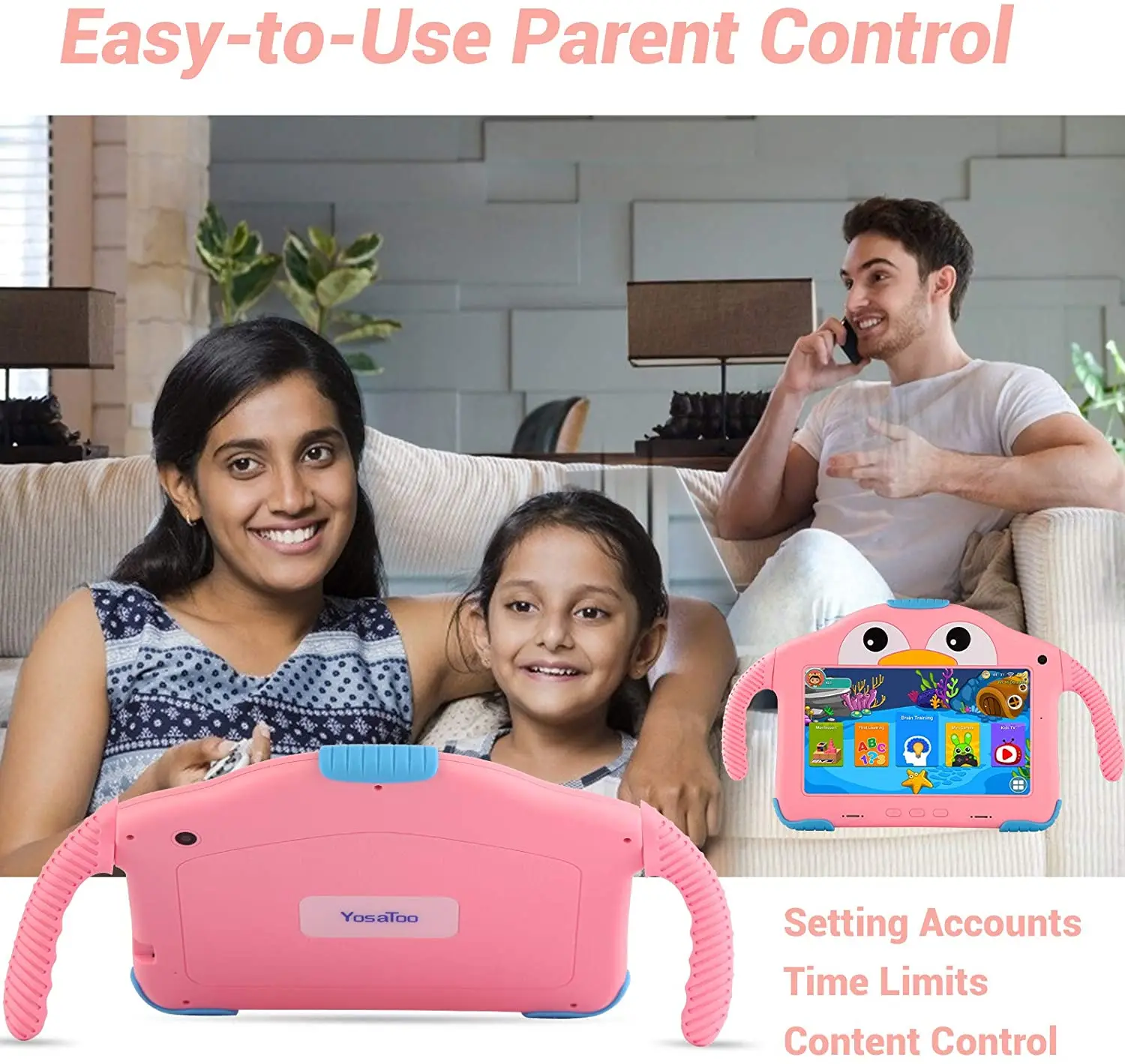 The latest products 7 inch kids tablet pc for children with CPU RK3326 android 10.0 version kids learning tablet pc