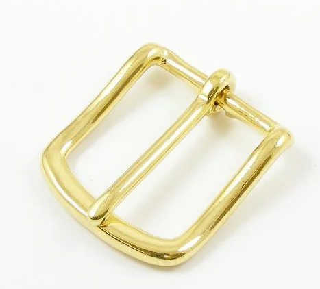 38mm Single Prong Horseshoe Heavy Duty Solid Brass Single Prong Square Belt Buckle
