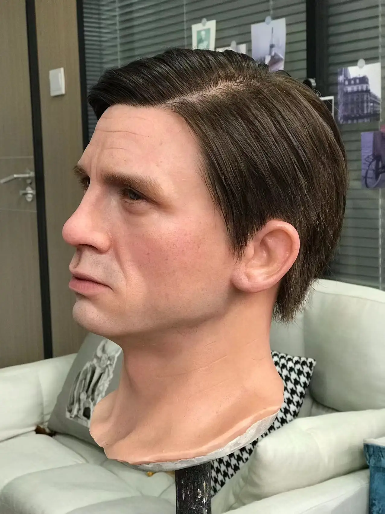 Hollywood Actor Celebrity Life SIze Wax Figure Head For Sale