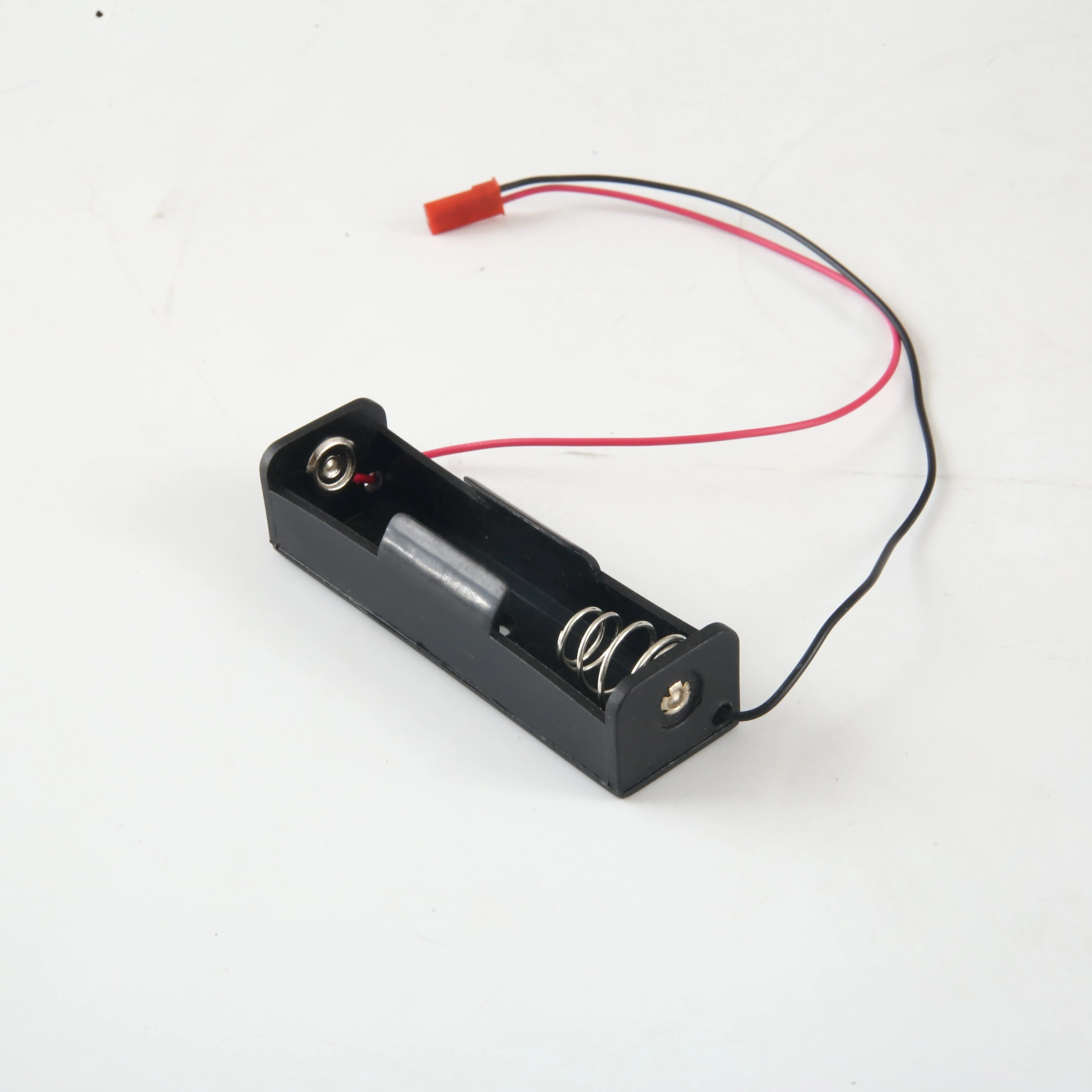 
one Cell li-ion 3.7v 18650 Battery Cell Plastic Holder Case with JST Connector 