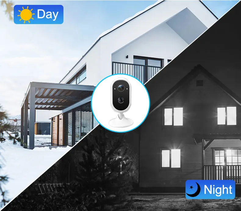 100% Wireless Battery Wifi Security Camera 1080P Home Baby Camera Monitor