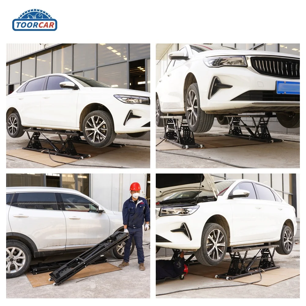 Sunmo Portable Car Lift Mobile for Car Hydraulic Quick Scissors 3.5 Tonne Car Lifter