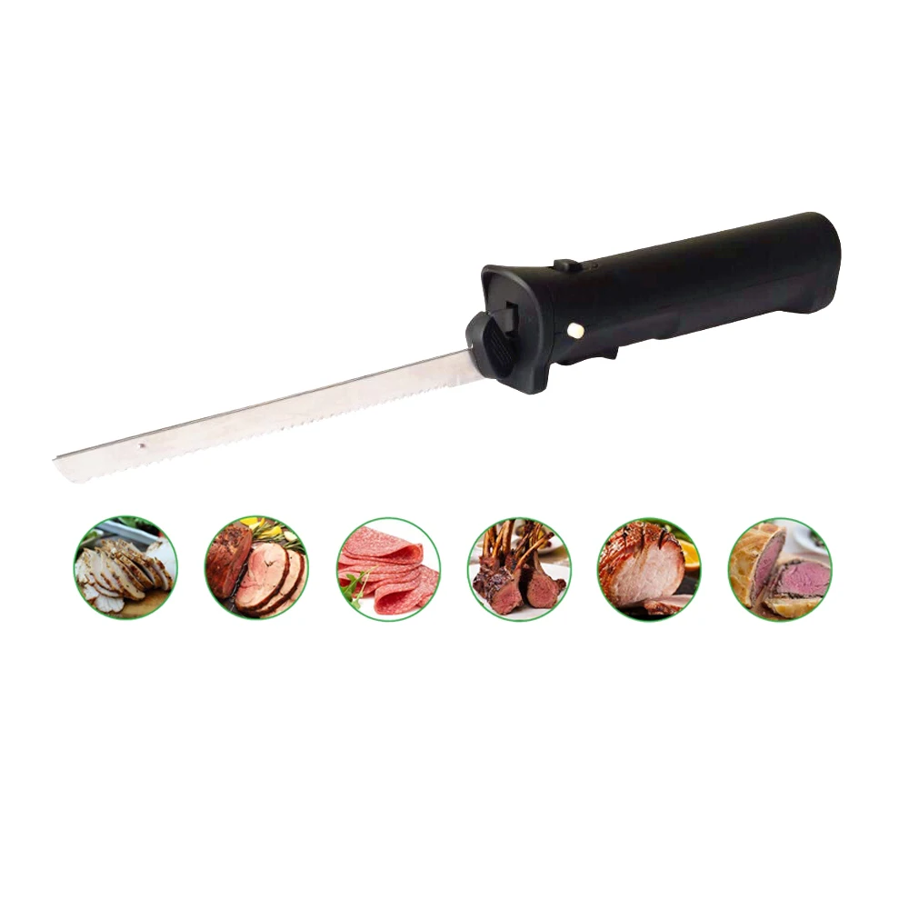 Household Home Kitchen Rechargeable/Cordless Electric Knife Interchangeable Stainless Steel Blades  For Turkey, Meat, Bread