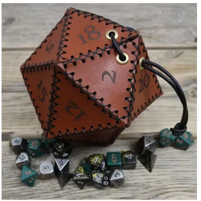 Multi-sided row storage bag game dice bag board game game dice bundle mouth storage bag