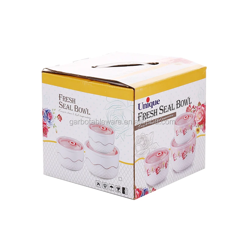 leak proof porcelain bowls with plastic lid 3 different size of ceramic bowl with gold rim design home wholesales porcelain bowl