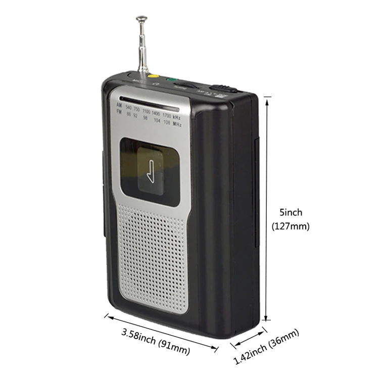 Am / Fm Retro Portable tape Cassette recorder High Quality am fm radio cassette walkman Player