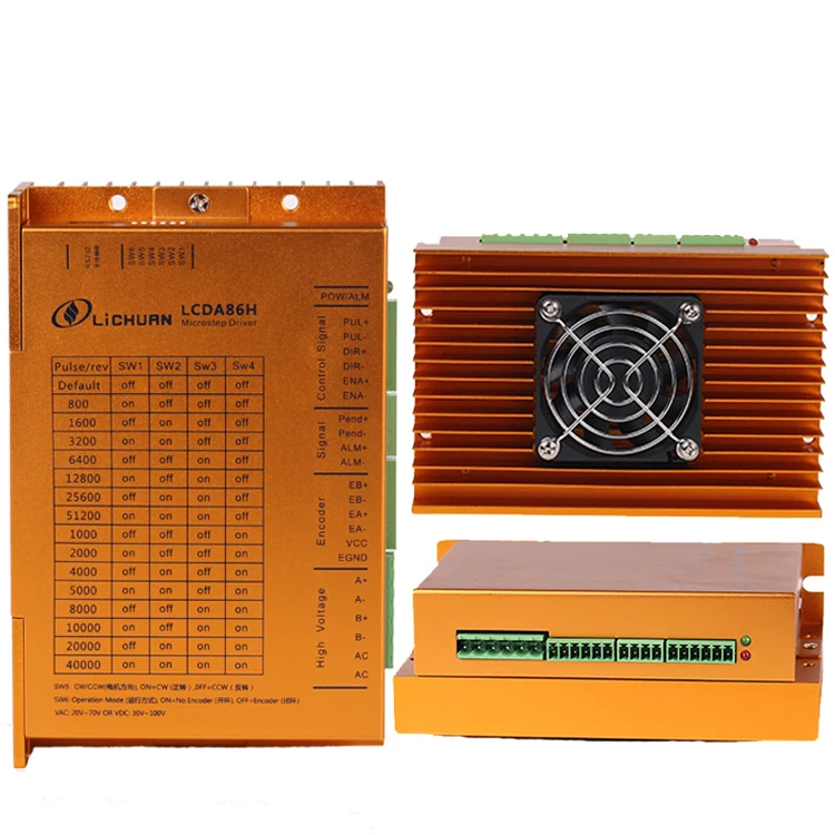 Nema 24 4Nm Closed Loop Stepper Motor Kits 2 Phase Nema24 Servo Motor LC60H2127 +driver LCDA86H DC48V 7A