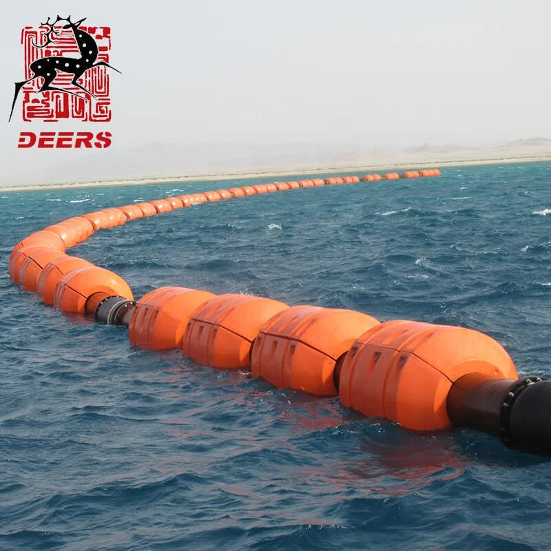 Dredging marine polyethylene floating pipe buoy floaters manufacturer