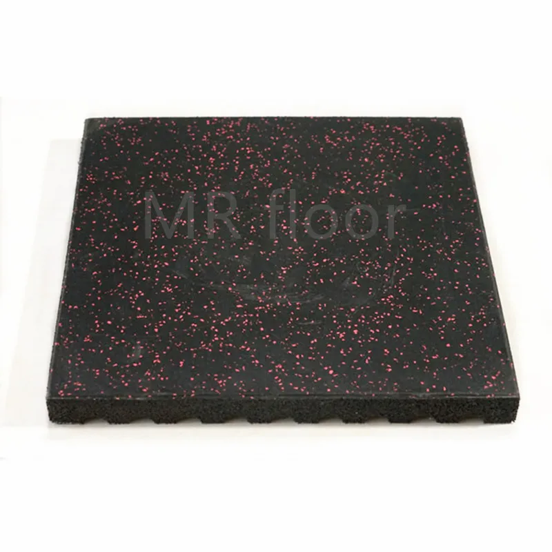 China factory price red 10% EPDM dots playground rubber mat bricks 500*500