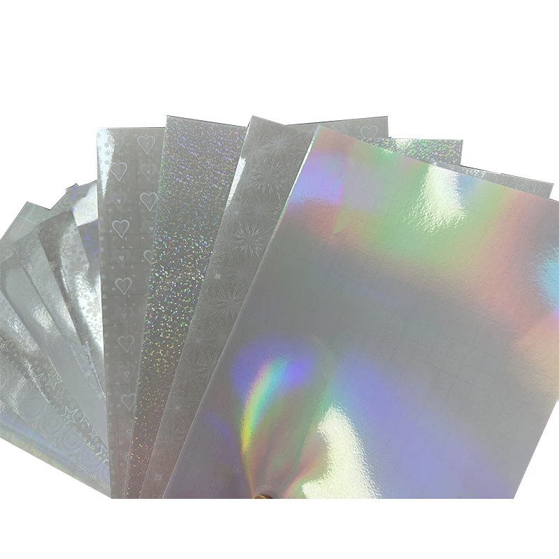 Factory Hot Sale Pvc Material A4 Sheet Holographic Cold Lamination Transparent Film