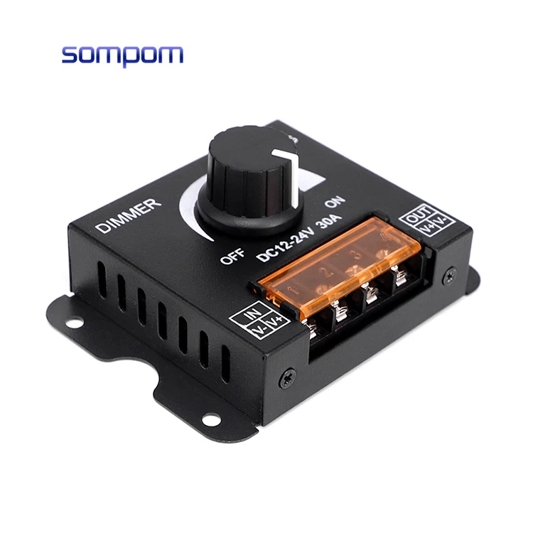 Hot sale 360-720W Dimmer Controller DC 12V 24V for RGB single light  /led strip dimmer