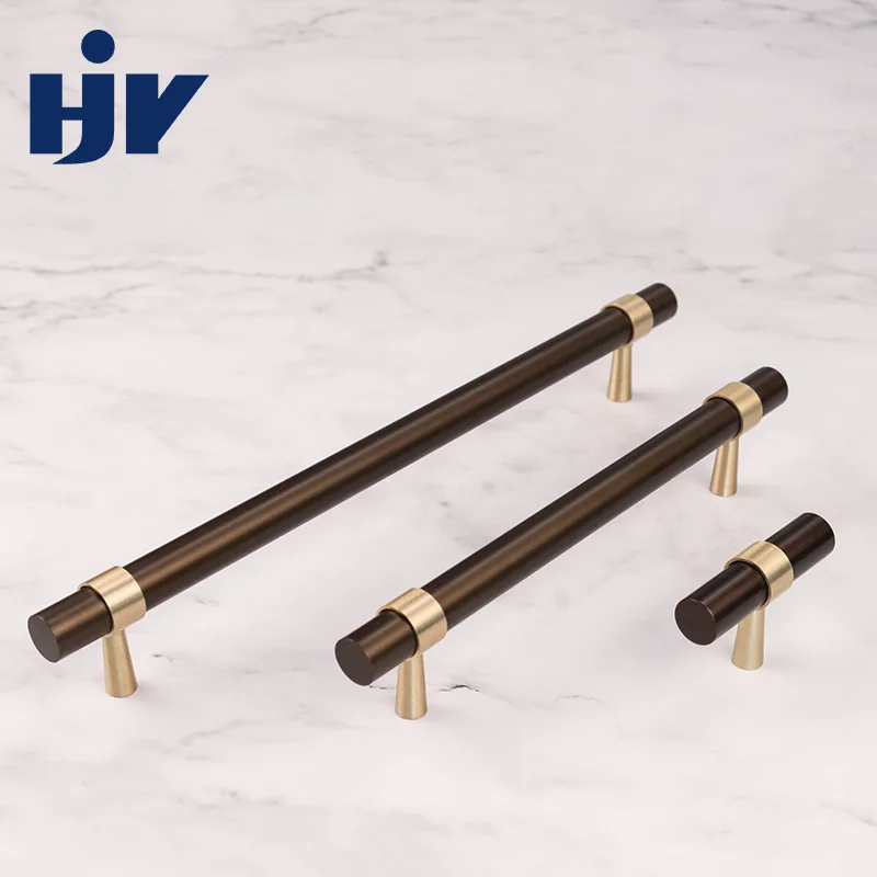 Furniture customized gold aluminum handle kitchen cabinet knob hardware accessories door T handles