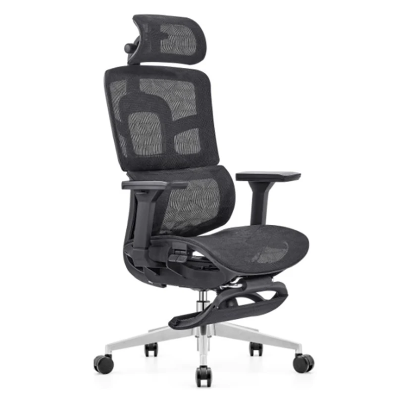 High-end ergonomic office chair manufacturers produce 3D armrests with footrests lunch break mesh lift office chair