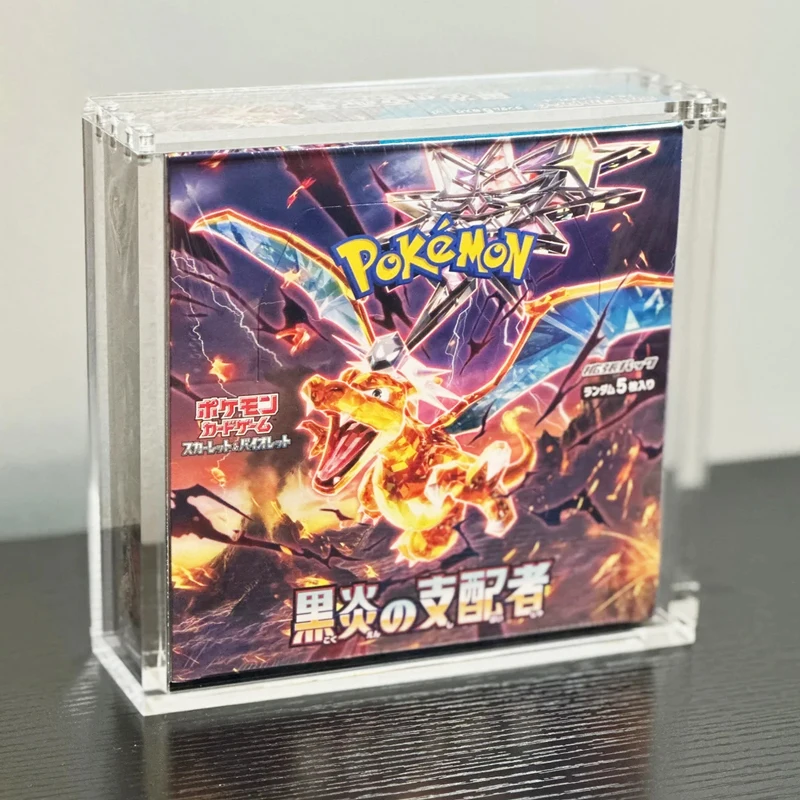 Японская бустерная коробка Pokemon Премиум карточная игра коллектор бустер акриловая для витрины с магнитной крышкой