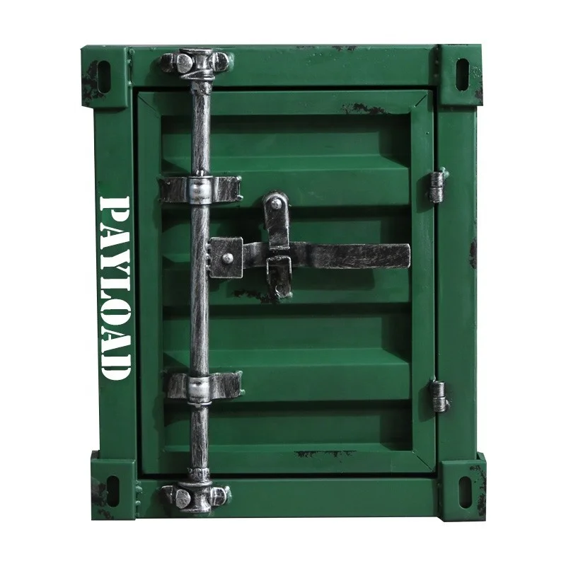 Industrial Vintage Furniture Metal Side Storage Shipping Cabinet Container Coffee Table for Living Room