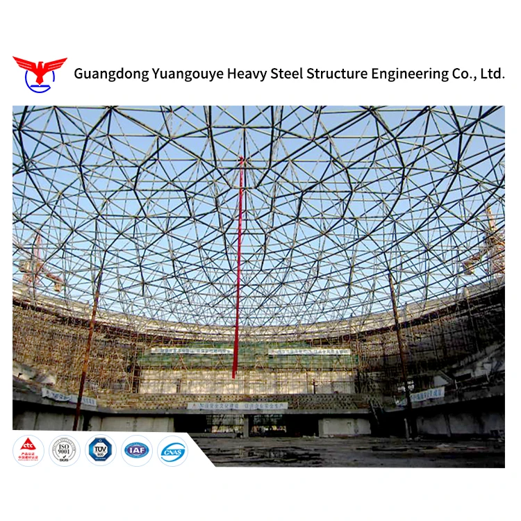 Guangdong YGY prefabricated carbon steel structure for large buildings, stadiums, soccer fields, swimming pool