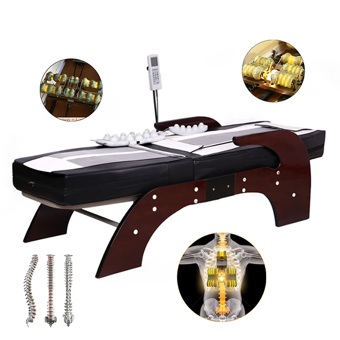 Korea Seragem Electric Massage Bed Full Body Acupressure Bed Jade Roller Stone Infrared Thermal Massage Bed In Massage Table