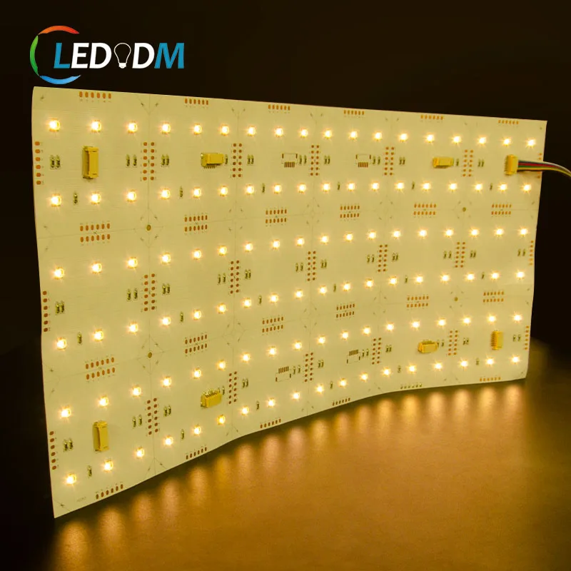 108 СВЕТОДИОДНАЯ Светодиодная панель гибкие листы для освещения столешница из оникса 24 В RGBWW 5 в 1 мягкая светодиоды