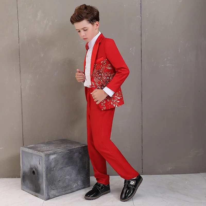 
Boys Blazers Suits for Weddings Party Suits Formal Wear Children Clothing Set 