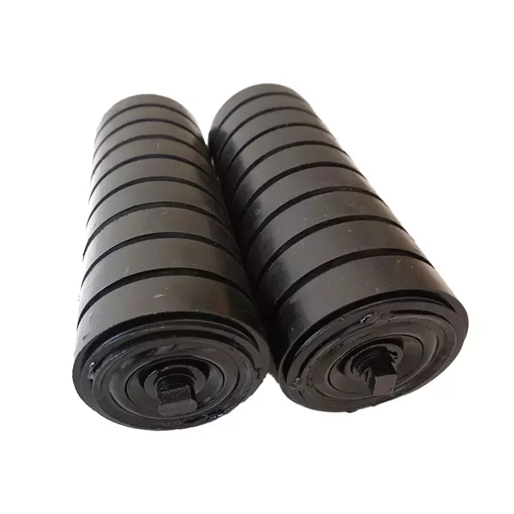 Factory Customized Conveyor Belt Carry Idler Return Rubber Impact Roller